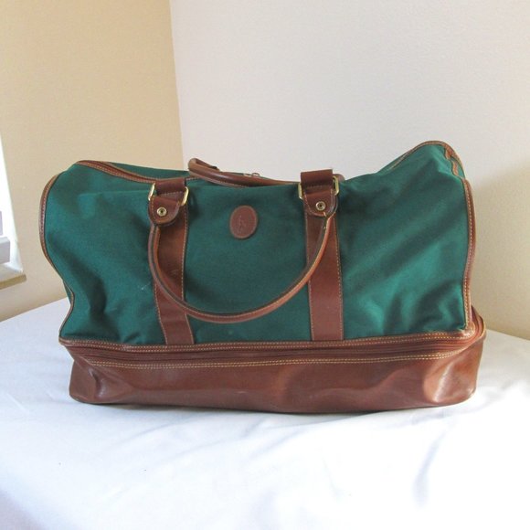 Polo Ralph Lauren Other - Polo by Ralph Loren Green Canvass and Brown Imitation Leather Duffle Bag - Used